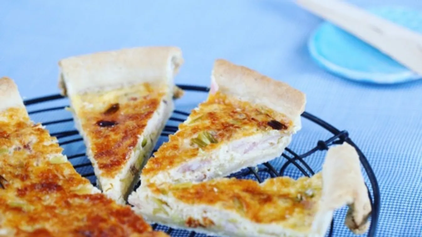 Póréhagymás-baconös tojáslepény (quiche lorraine) 