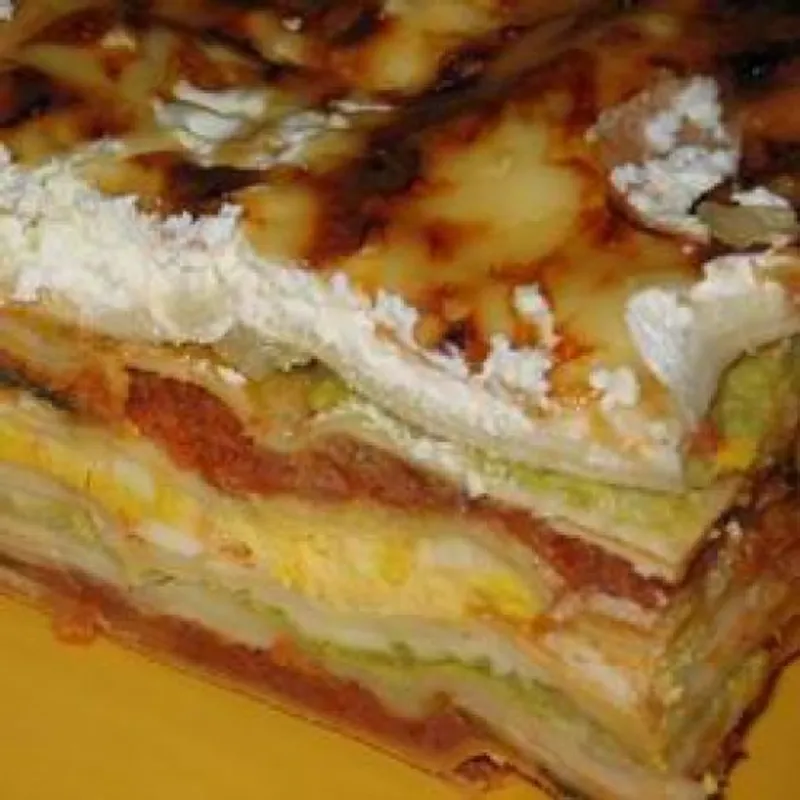 Kelkáposztás lasagne