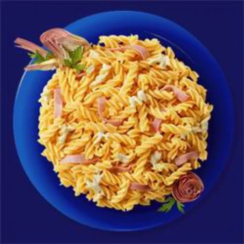 Mini Fusilli articsókakrémmel és főtt sonkával