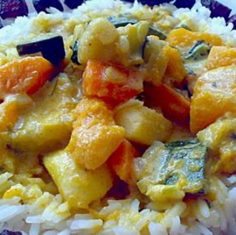 Zöldség madras (curry)