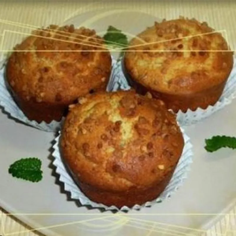 Fehércsokoládés muffin