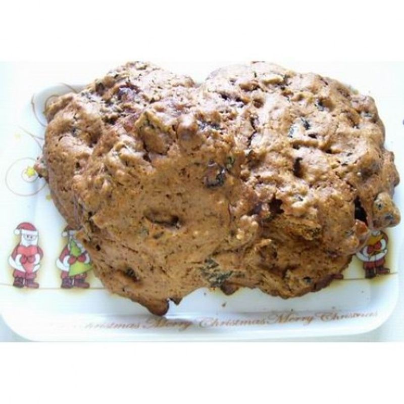 Karácsonyi cookie (Aszalt szilvás csokis keksz)