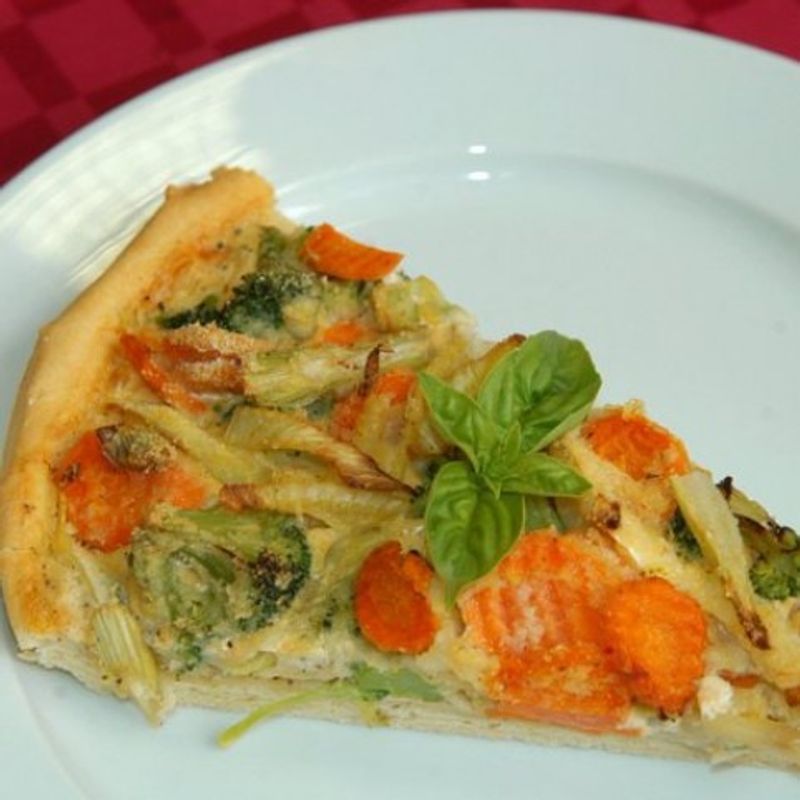 Francia zöldséges torta (quiche)