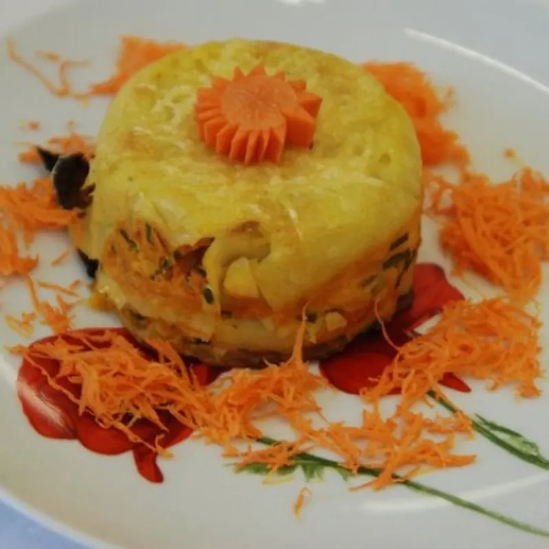 Sárgarépás-sajtos csusza