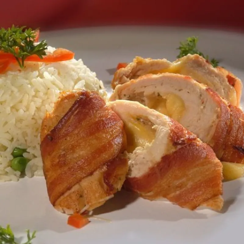 Mozzarellás pulykatekercs