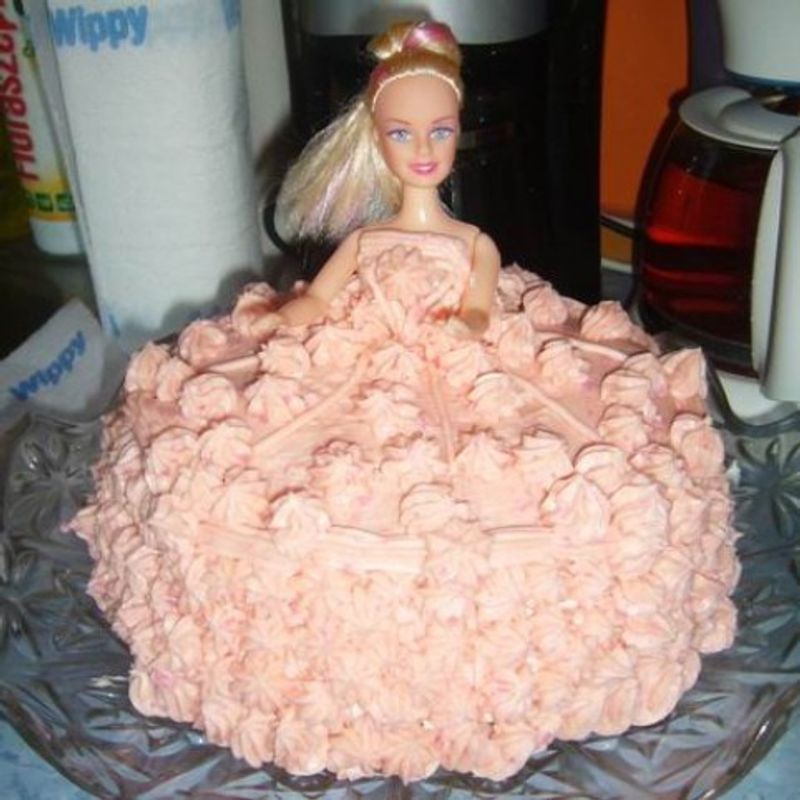 Rózsaszín álom Barbie torta