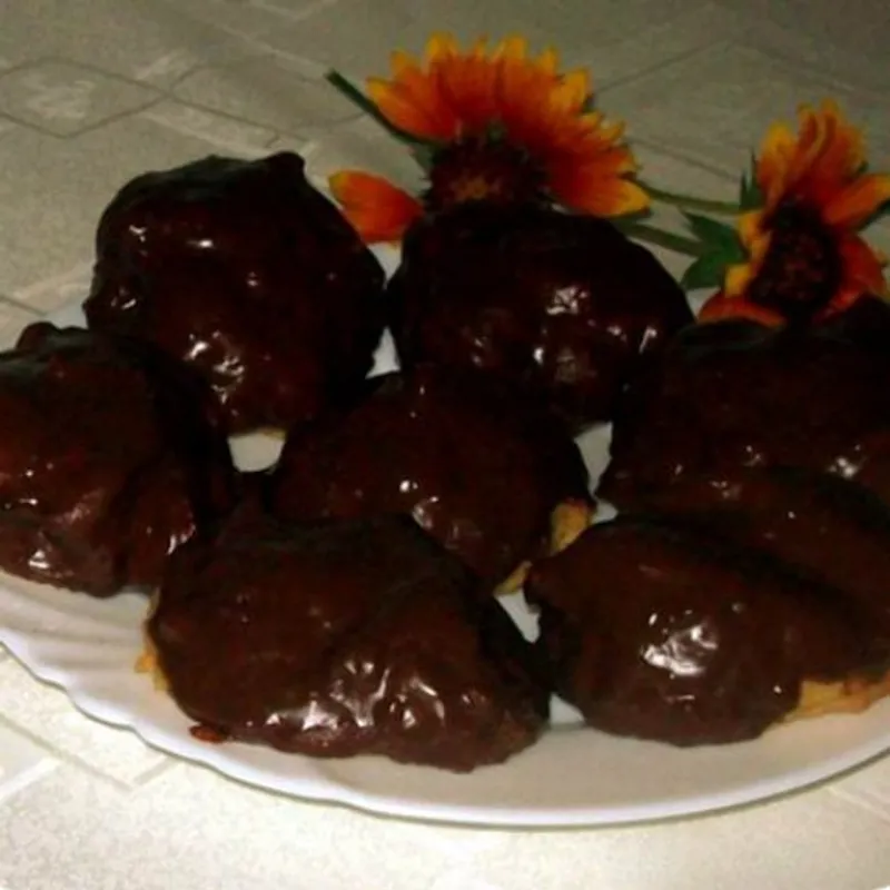 Csokoládés profiterole