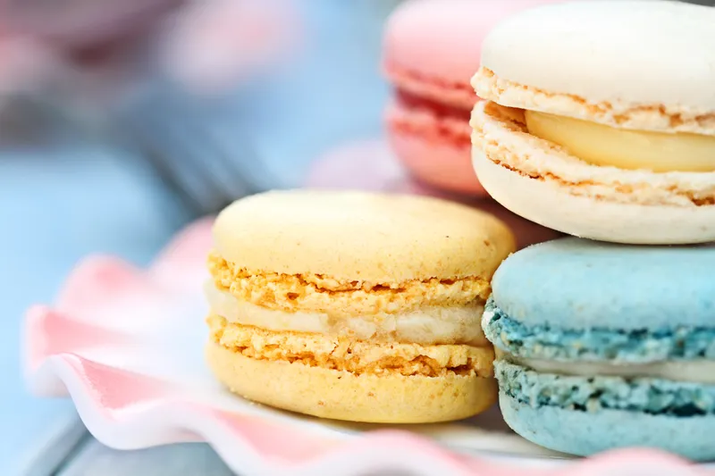 Macaron gyömbéres tejcsokoládékrémmel