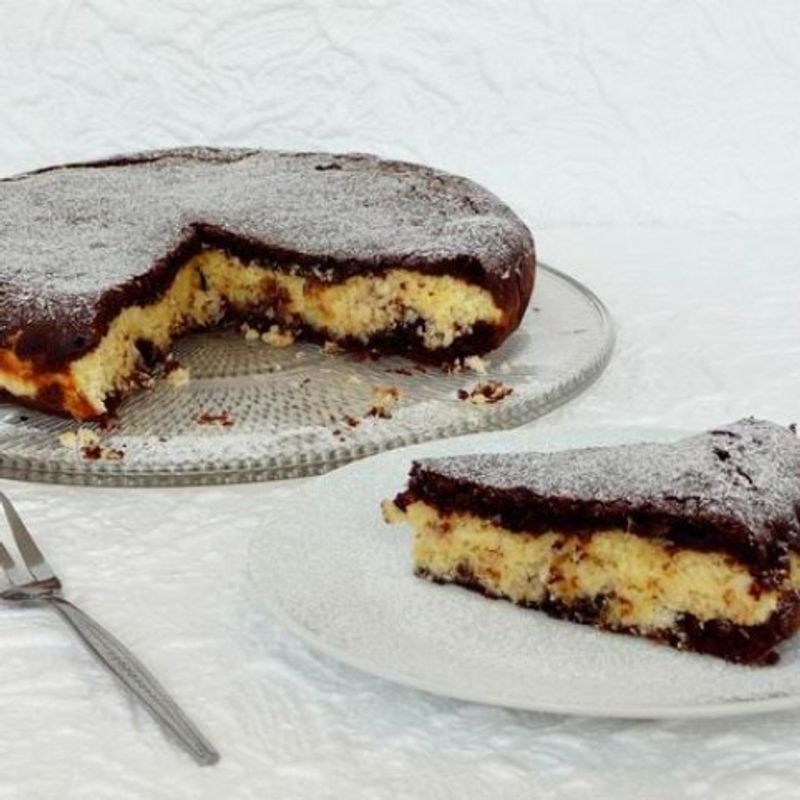 Bounty-brownie torta