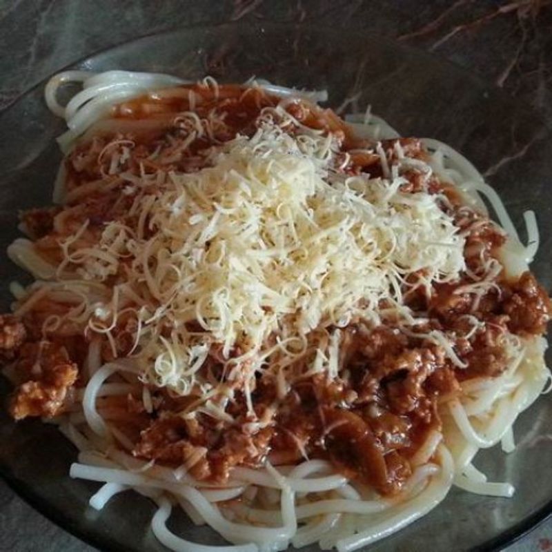 Gombás bolognai spagetti