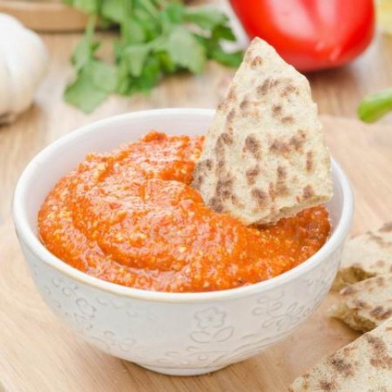 Muhammara (török sültpaprikás mártogatós)