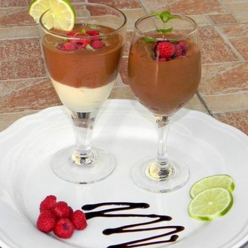 Csokoládé és lime mousse