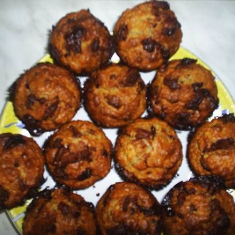 Csokis-diós muffin