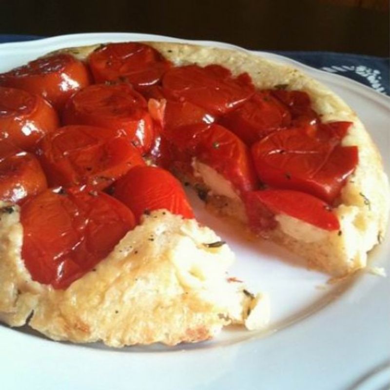 Tarte tatin paradicsommal