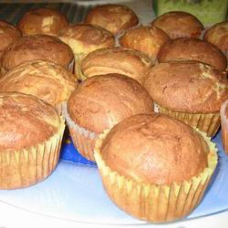 Narancsos-csokis-márványos muffin