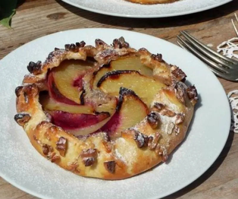 Őszibarackos galette