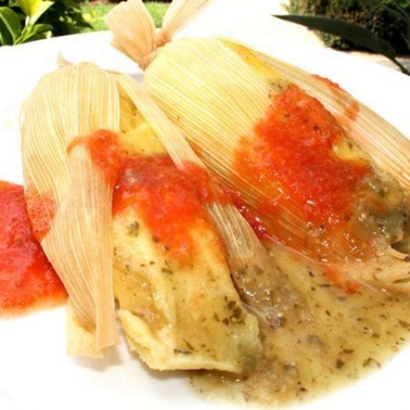 BBQ csirkés tamale