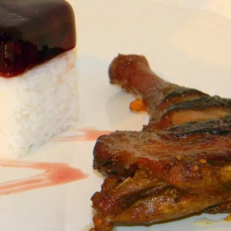 Omlós kacsasült portóis meggyzselével