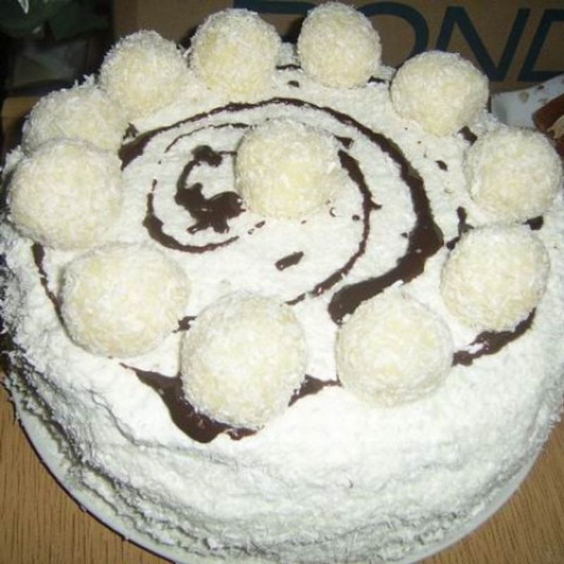 Angyalruha-torta (Raffaello-torta)