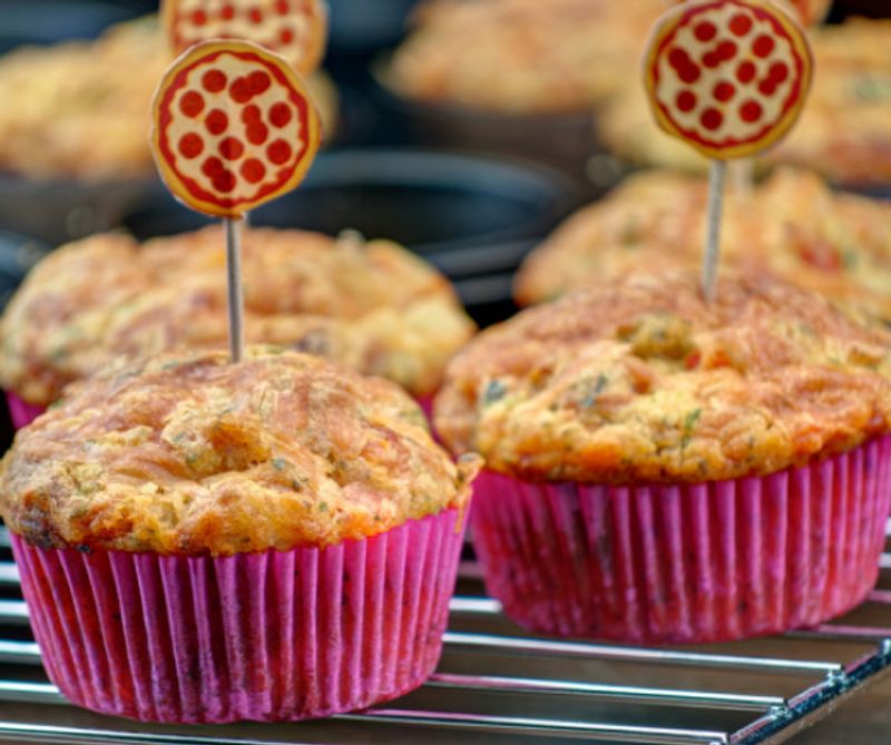 Pizzás muffin