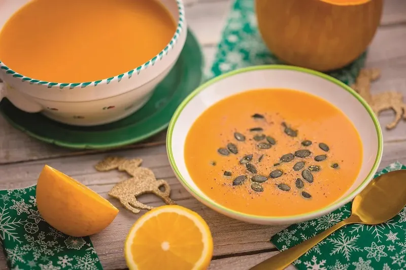 Narancsos sütőtökkrémleves