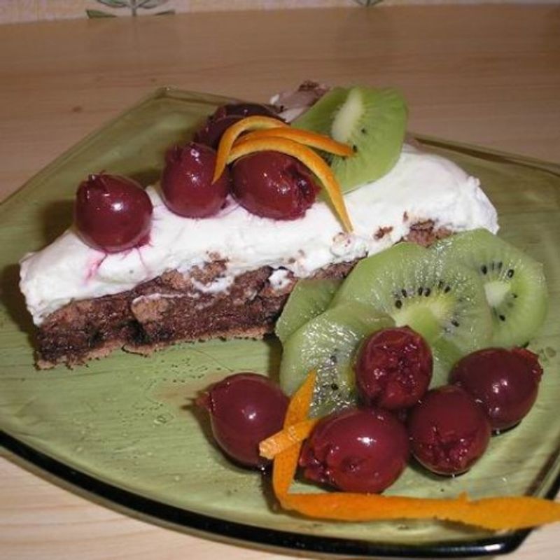 Csokis habcsóktorta (csokis Pavlova torta)