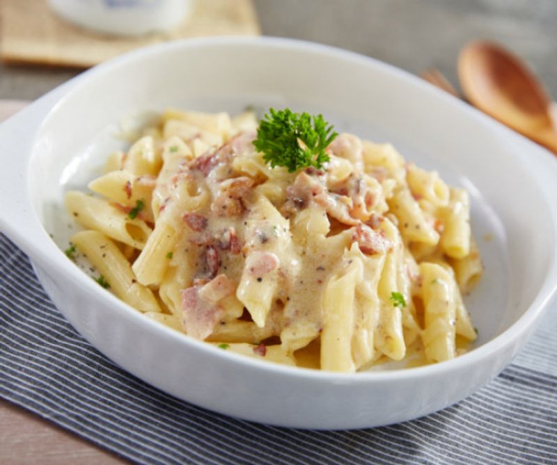 Penne carbonara