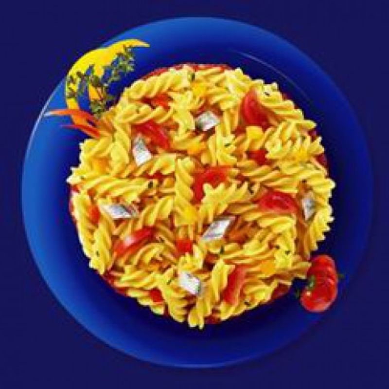 Szardellás Fusilli paradicsomkrémes paprikával