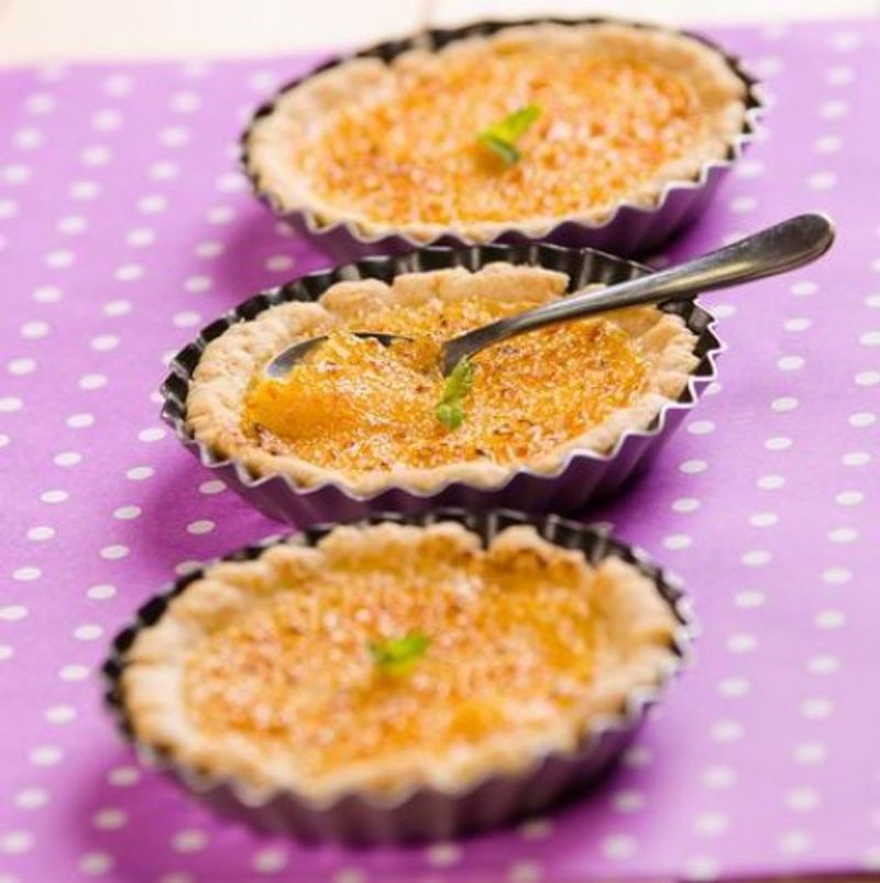 Mini pite gyömbéres creme brulée krémmel