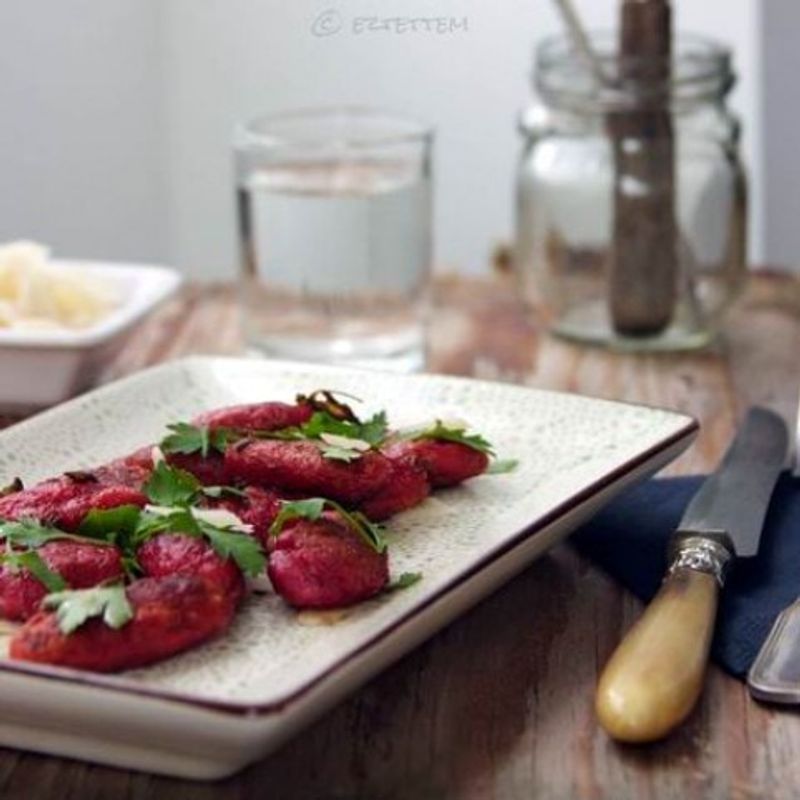 Céklás ricotta-gnocchi