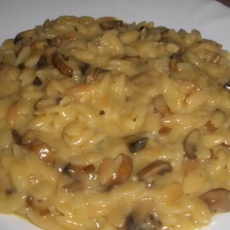 Gombás orzottó (orzo rizottó)