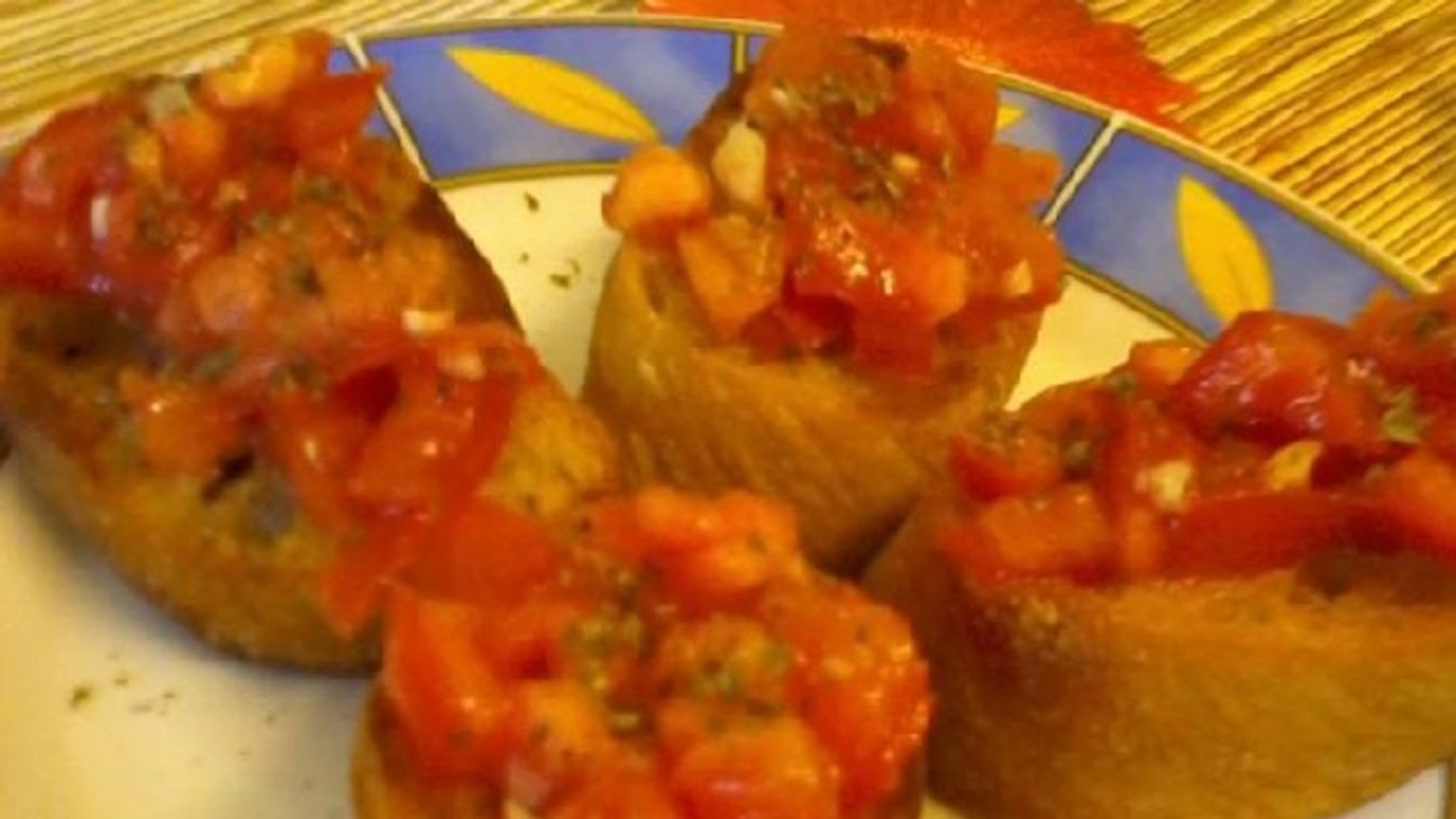 Gyors paradicsomos bruschetta