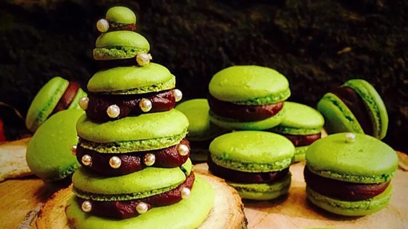 Karácsonyi macaron