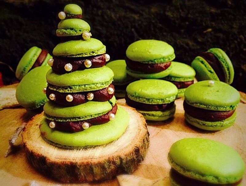 Karácsonyi macaron