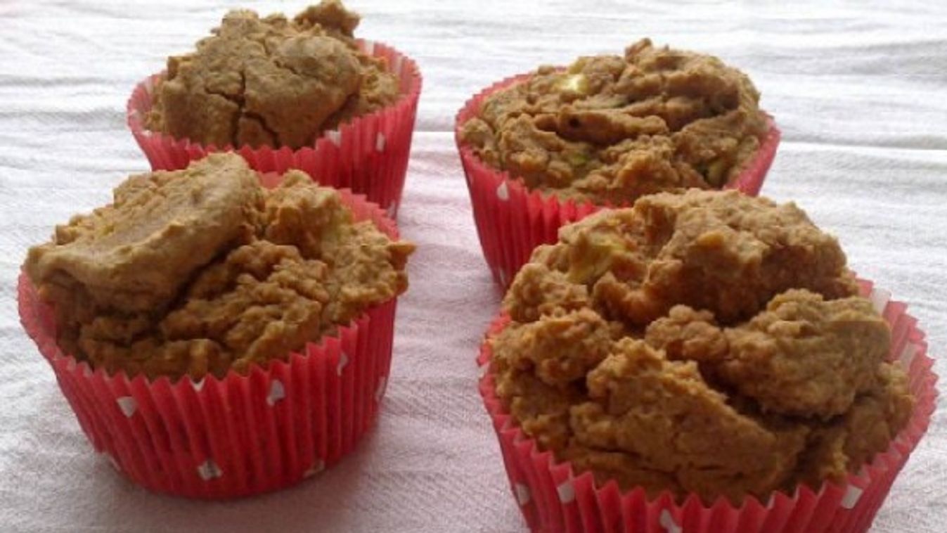 Gluténmentes vegán zöldséges muffin