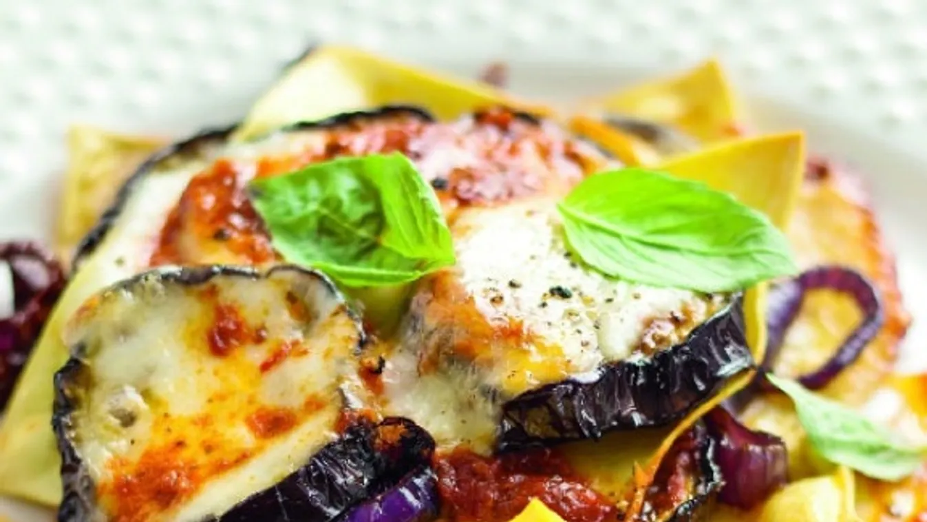 Padlizsános-paradicsomos lasagne