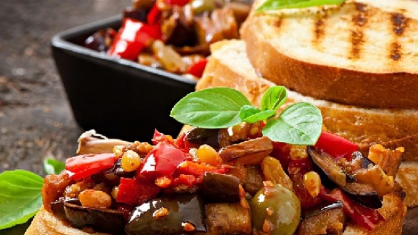  Padlizsános bruschetta (Bruschetta caponata)