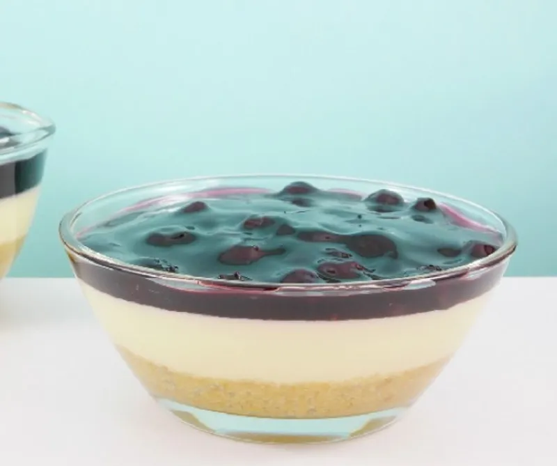 Áfonyás-mascarponés pohárkrém