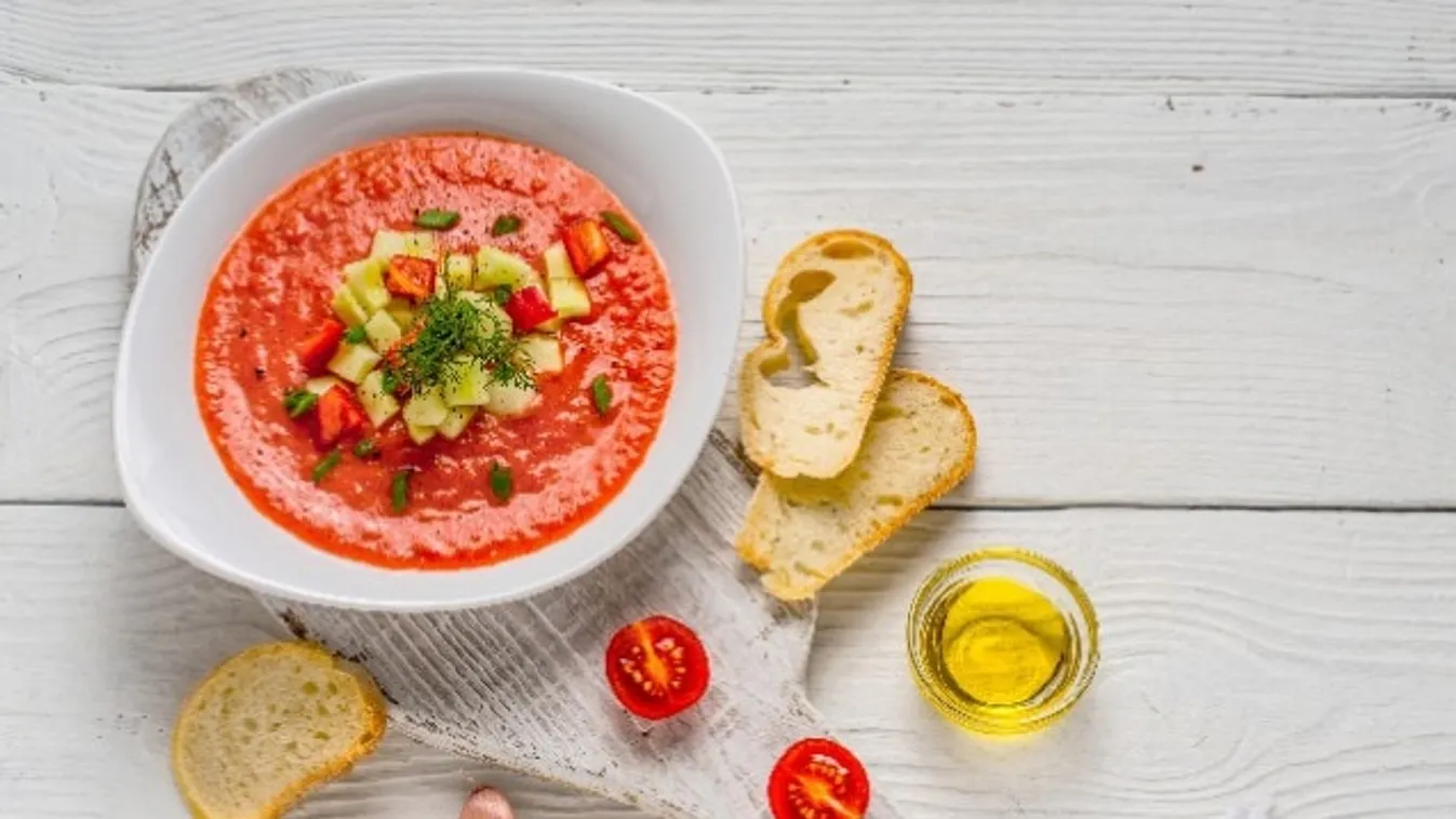 Gazpacho (hideg spanyol zöldségleves) recept