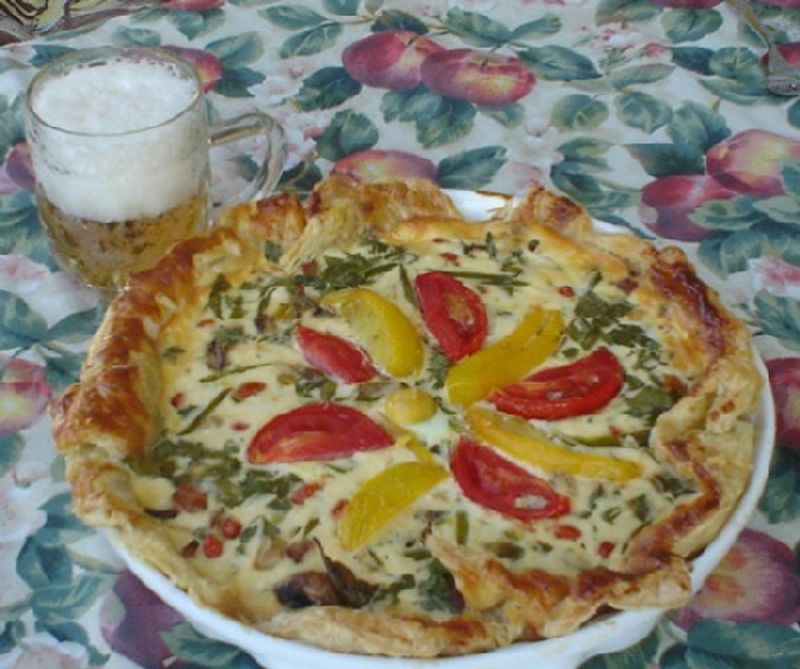 Zöldséges quiche