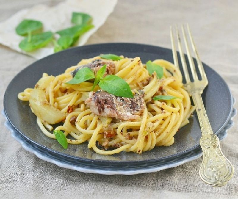 Szicíliai szardíniás tészta (Pasta con le sarde)