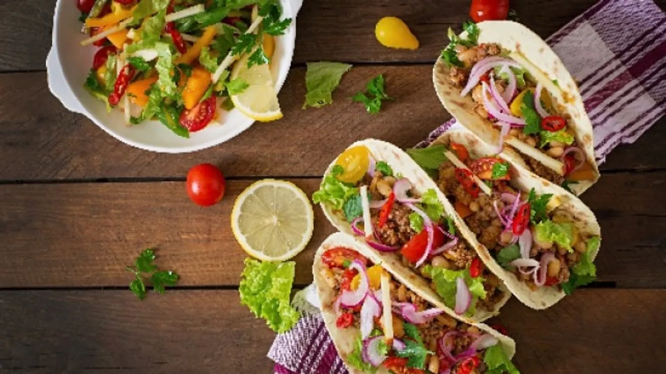 Gyors zöldséges taco recept