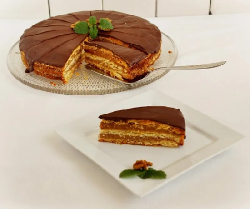 Zserbó (eredeti recept szerint tortaformában sütve)