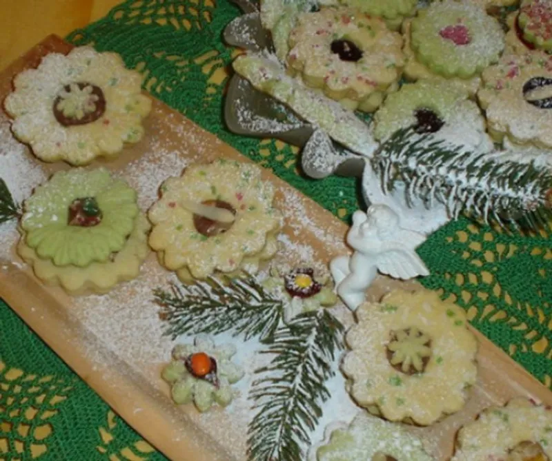 Zöldteás-linzer (Matcha linzer)