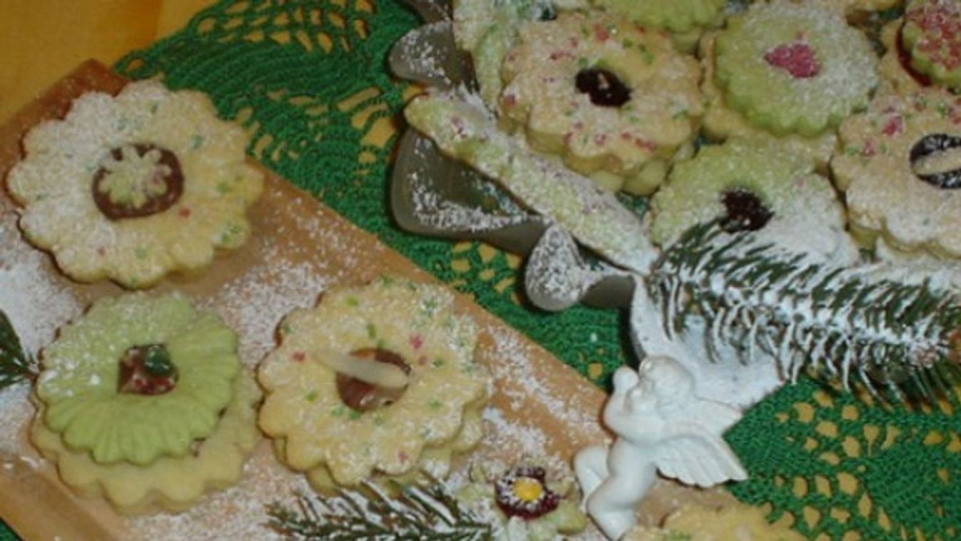 Zöldteás-linzer (Matcha linzer)