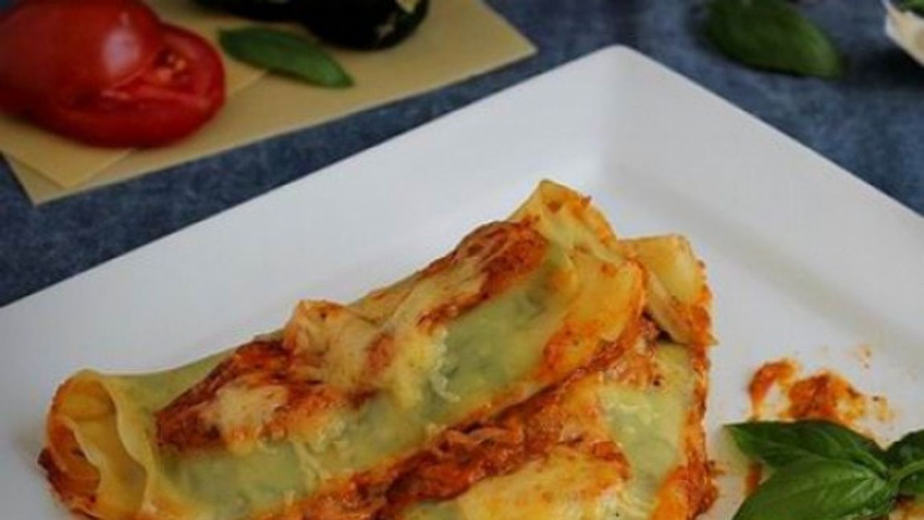 Cukkinis lasagne-tekercs (cannelloni)