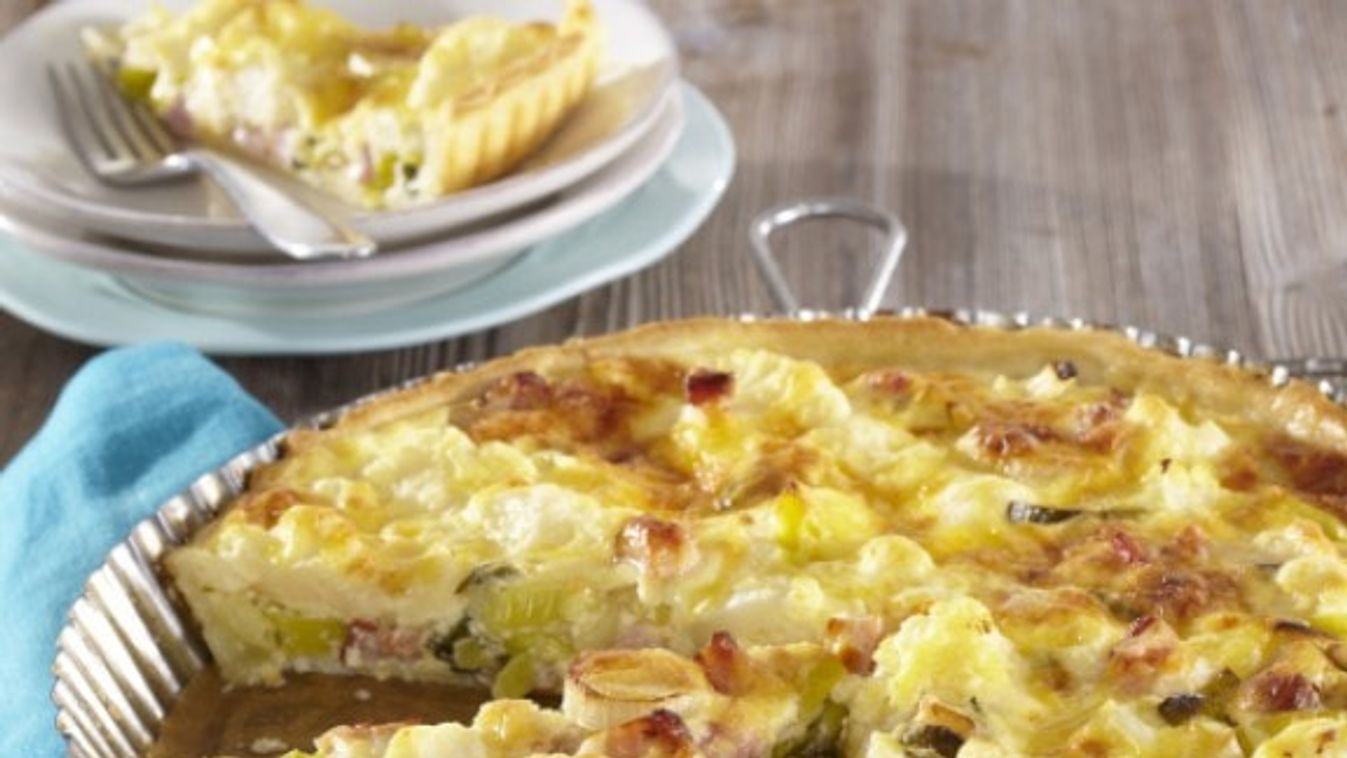 Füstölt húsos quiche karfiollal