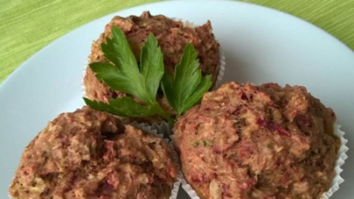 Zöldséges muffin (tojásmentes, tejmentes) recept