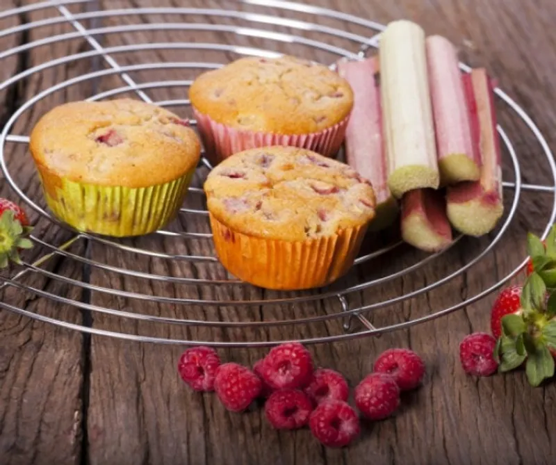 Muffin rebarbarával egyszerűen