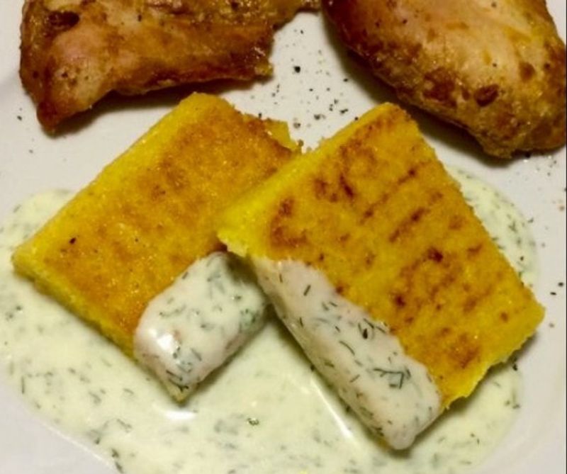 Grillezett polenta